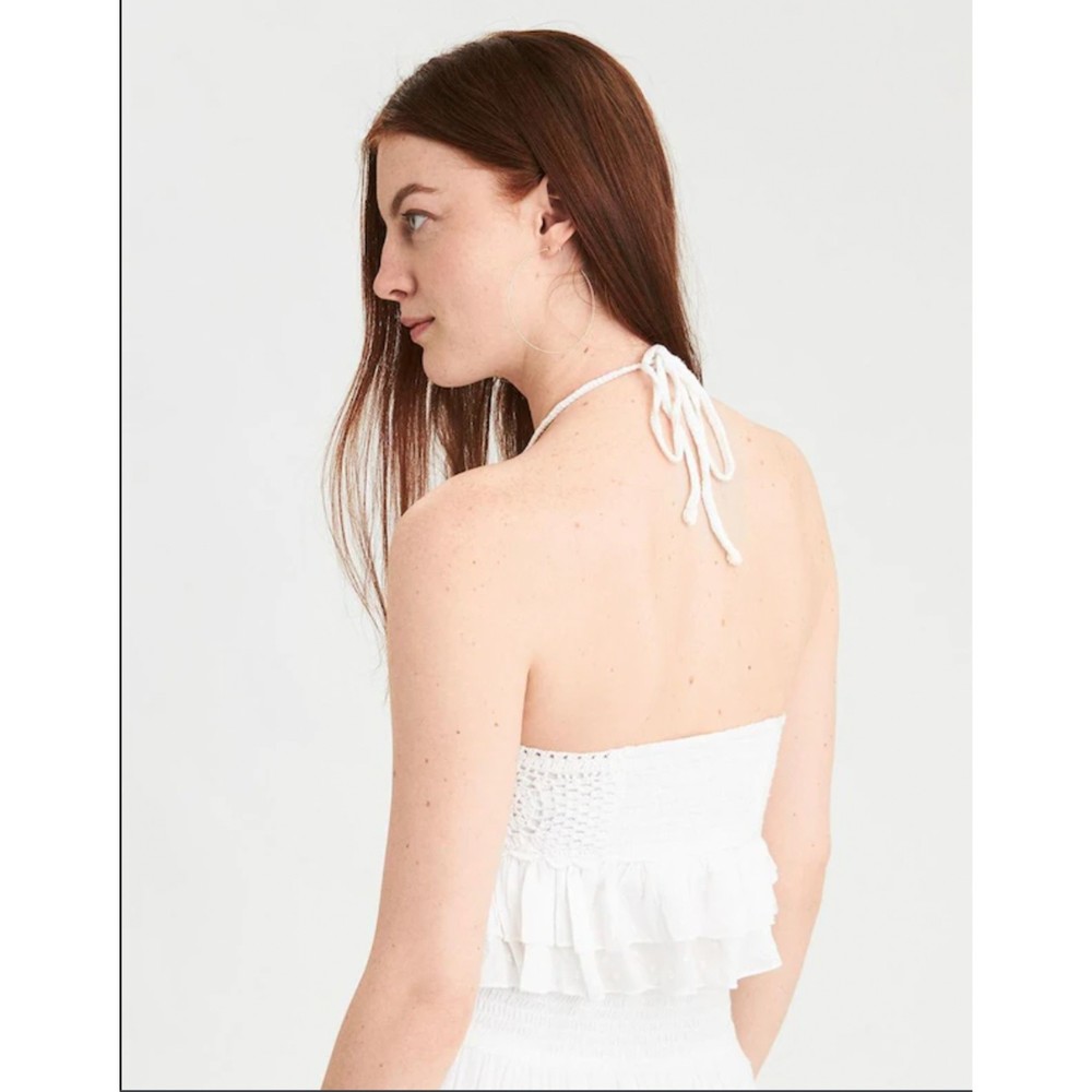 American Eagle Crochet Halter Top Sz XS